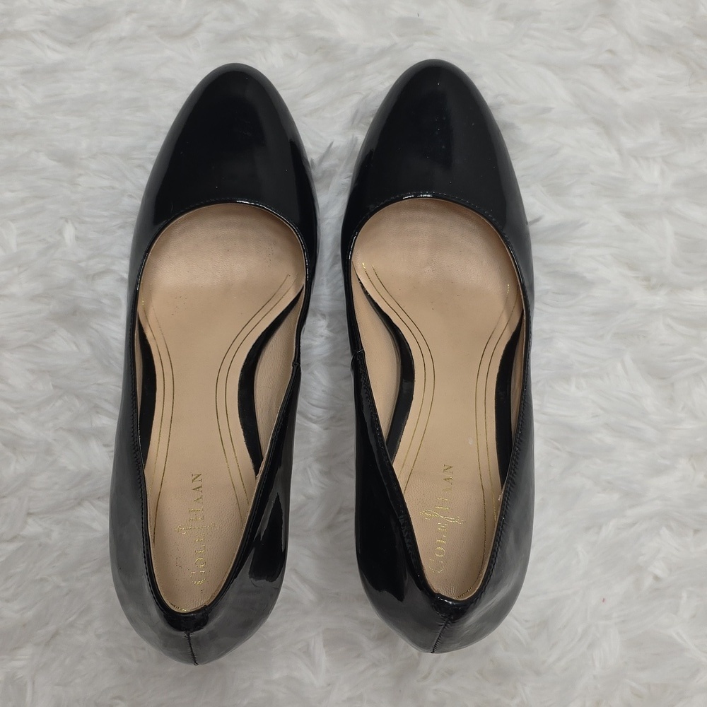 Cole Haan Chelsea Nike Air Black Patent Leather Heels. Size 9.5 - Picture 5 of 9